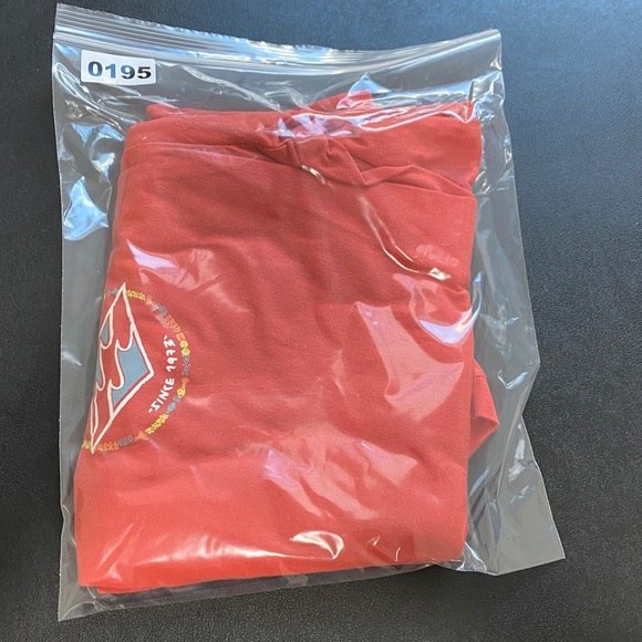 Billabong Large Light Red Orange Shirt Sleeve T-Shirt - Picture 4 of 4